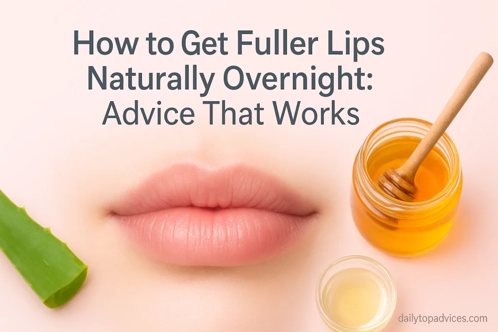 How to Get Fuller Lips Naturally Overnight: Advice That Works