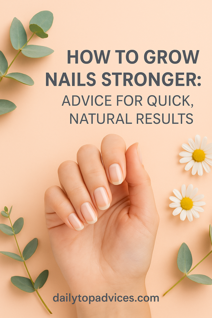 How to Grow Nails Stronger: Advice for Quick, Natural Results